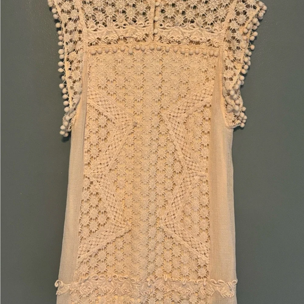 Revolve Tularosa Short Lace PomPom Dress - Picture 8 of 9